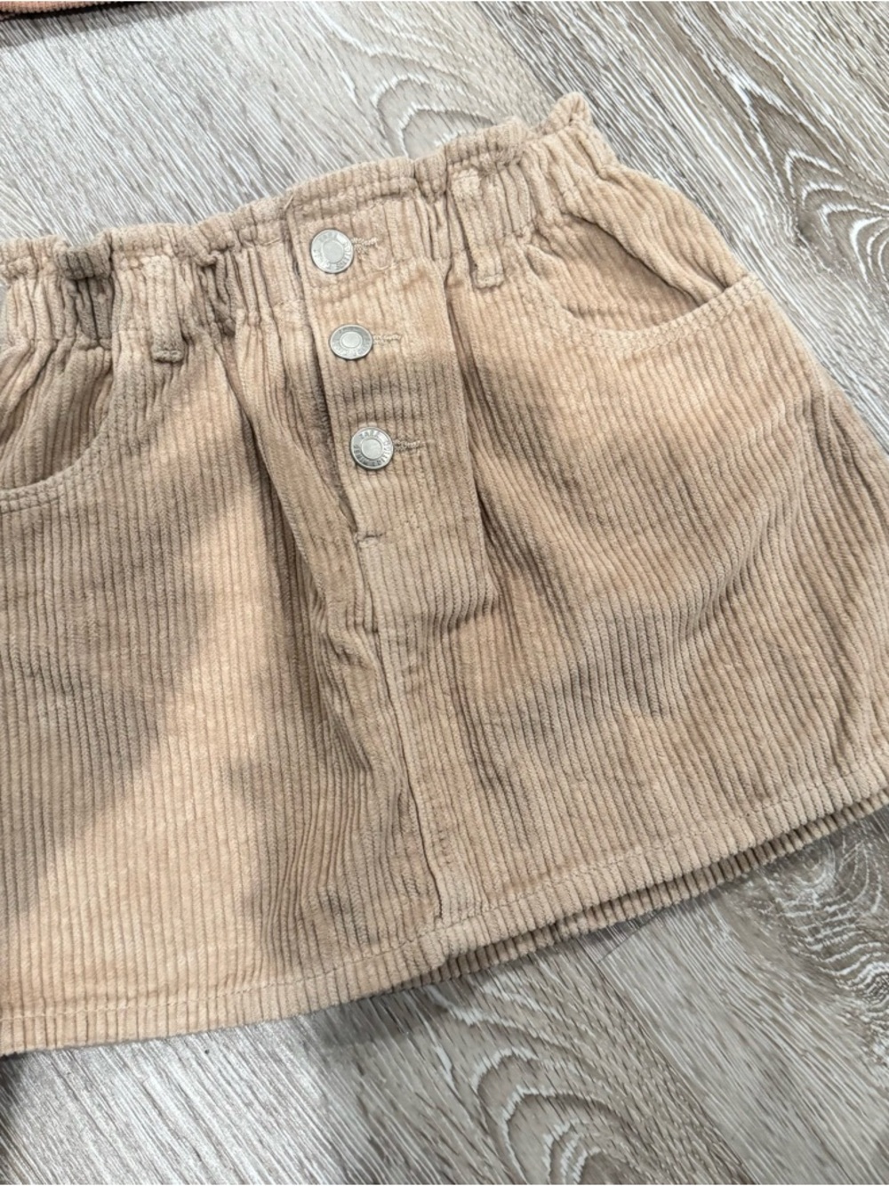 Zara & H&M 💖 Girls Corduroy Skirt Duo in Rust and Tan - Picture 2 of 10